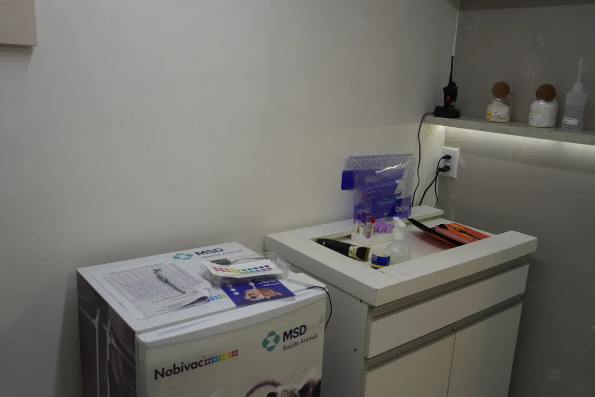 Sala de atendimento veterinário da Zoe